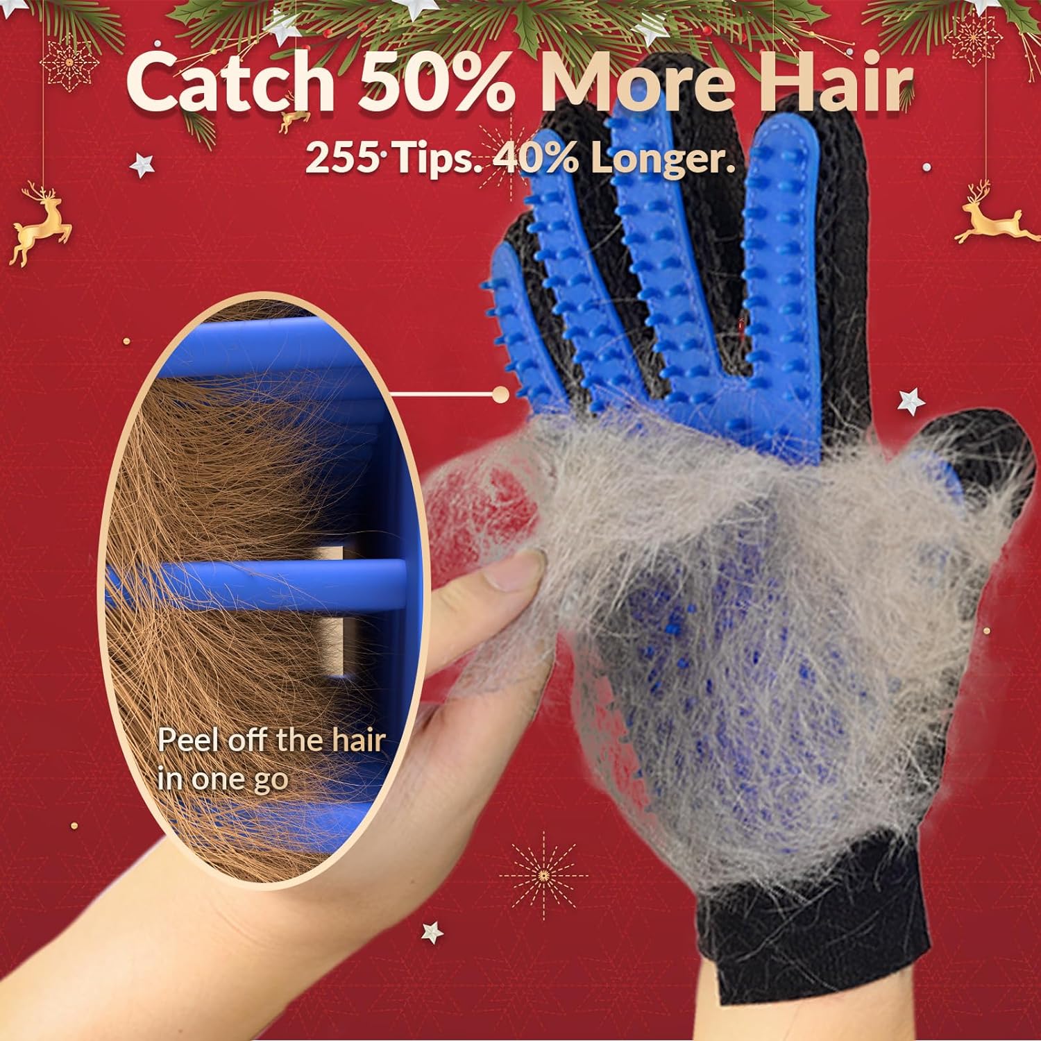 Pet Grooming & Shedding Gloves (Dogs, Cats & Horses)
