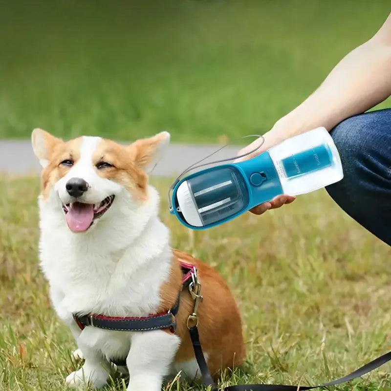 3-in-1 Portable Pet Cup (Water, Food & Waste Bags)