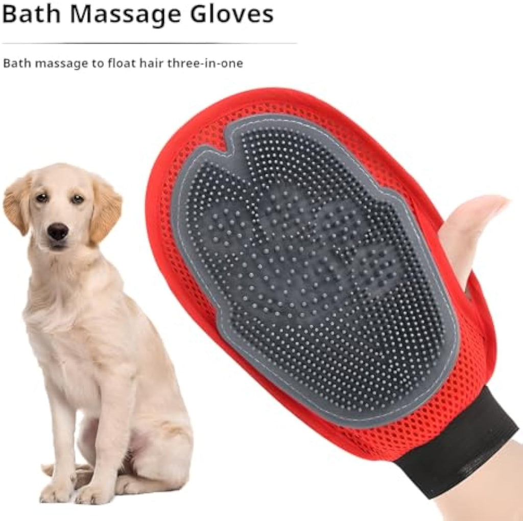 Pet Hair Remover Bathing & Grooming Glove