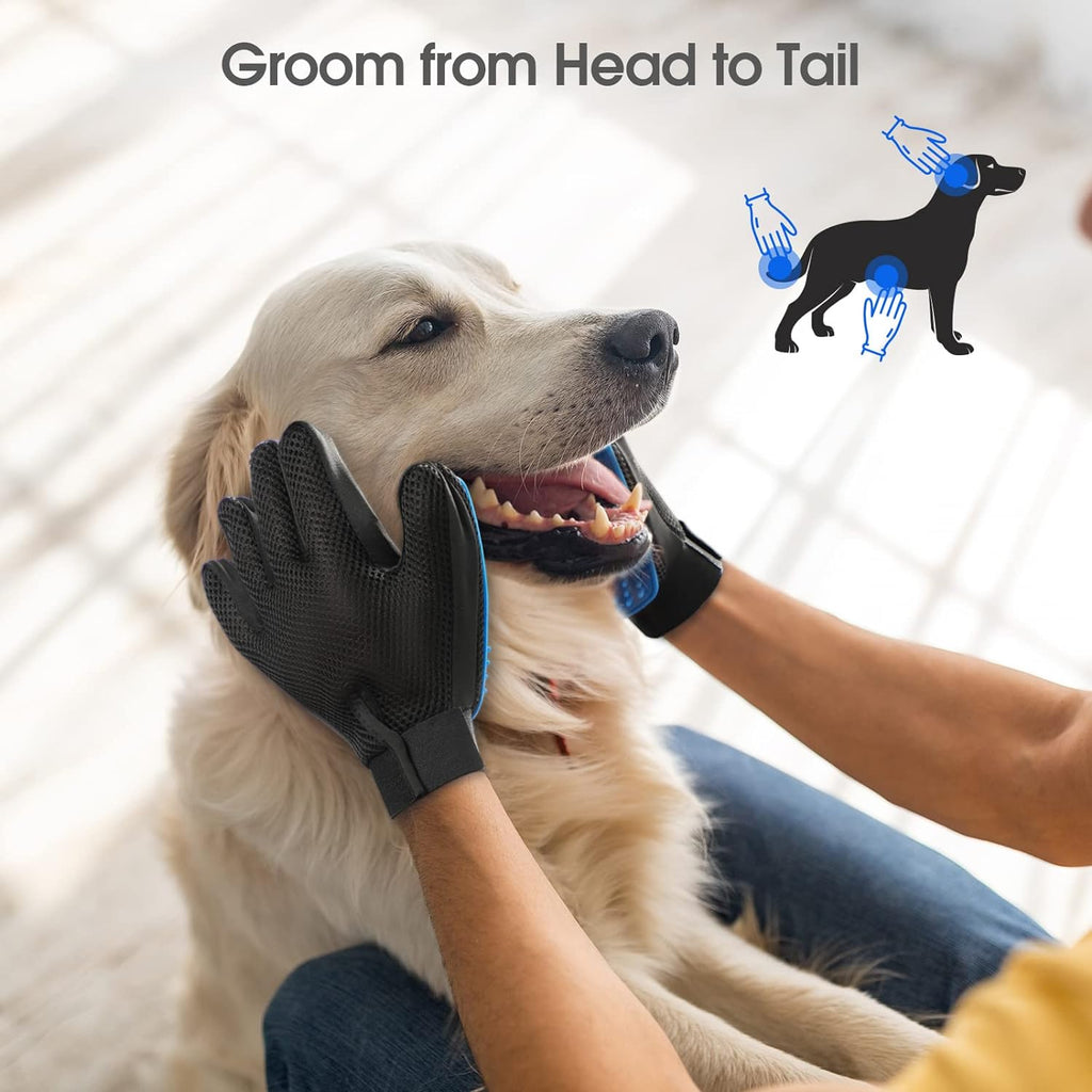 Pet Grooming & Shedding Gloves (Dogs, Cats & Horses)