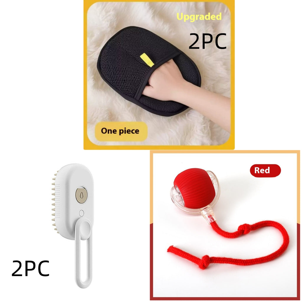 3-in-1 Electric Steam Pet Grooming Brush