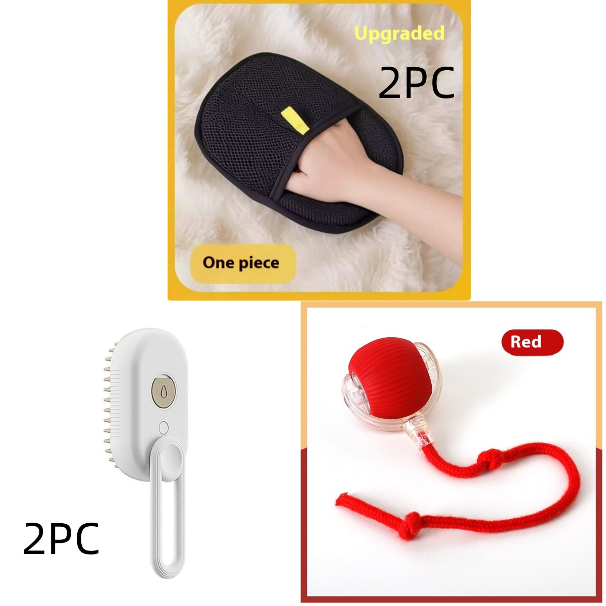 3-in-1 Electric Steam Pet Grooming Brush
